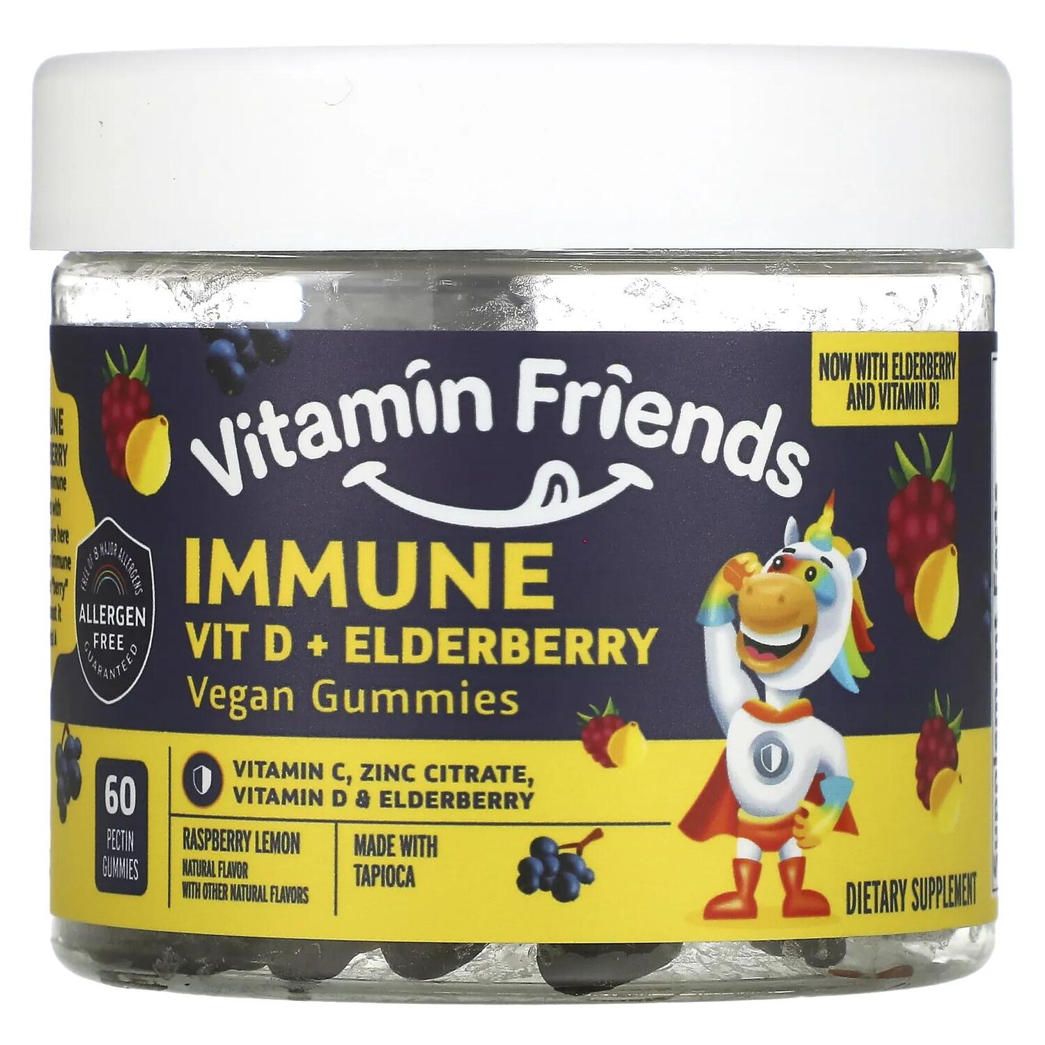 

Vitamin Friends Immune Probiotic Vegan Gummies Orange 60 Gummies