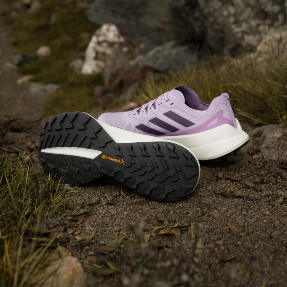 Кроссовки Adidas Terrex Agravic Speed Ultra Trail Running Shoes, цвет Powder Plum/Aurora Plum/Lucid Red — фото 3