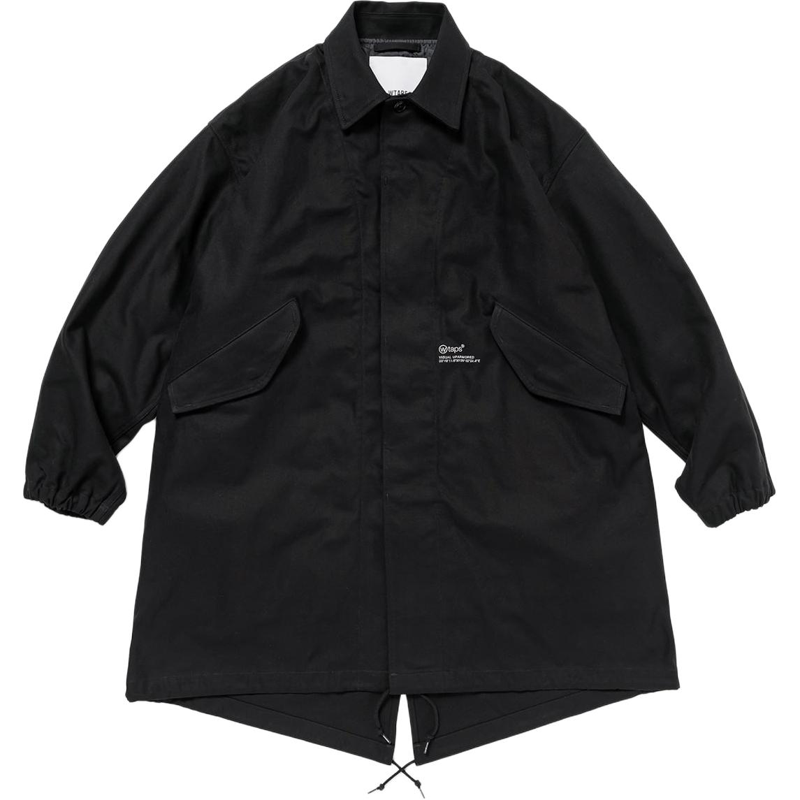 

WTAPS Кросс-принт пальто, Black