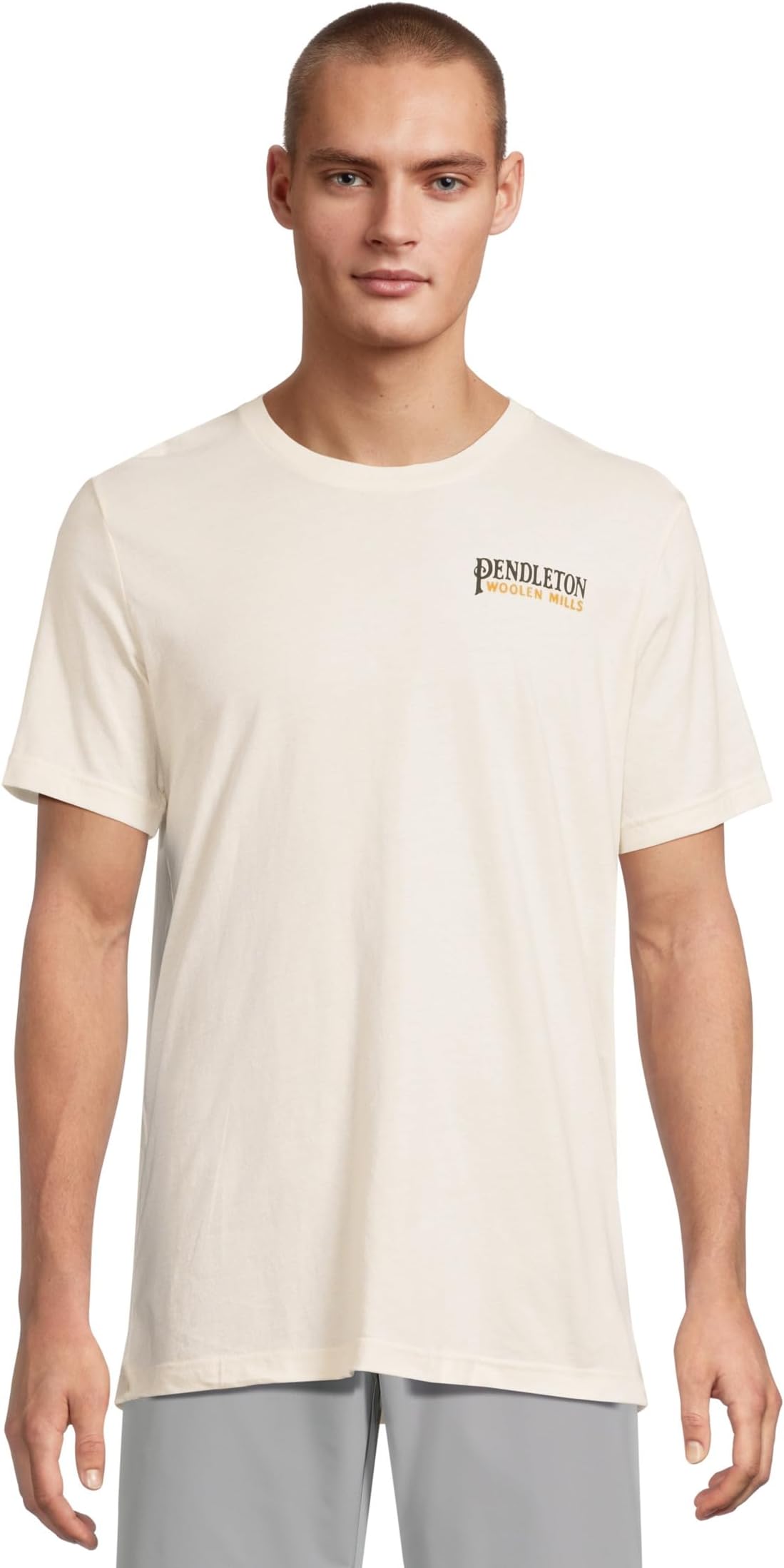 

Футболка Pendleton Bison Graphic Tee, цвет Vintage White/Brown