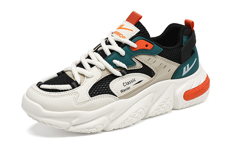 

Кроссовки WARRIOR Chunky Sneakers Unisex Low-top, бежевый/черный/оранжевый