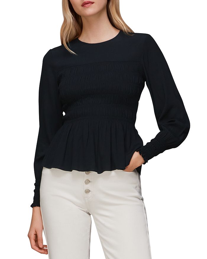 

Топ Rosanna Smocked Whistles, черный