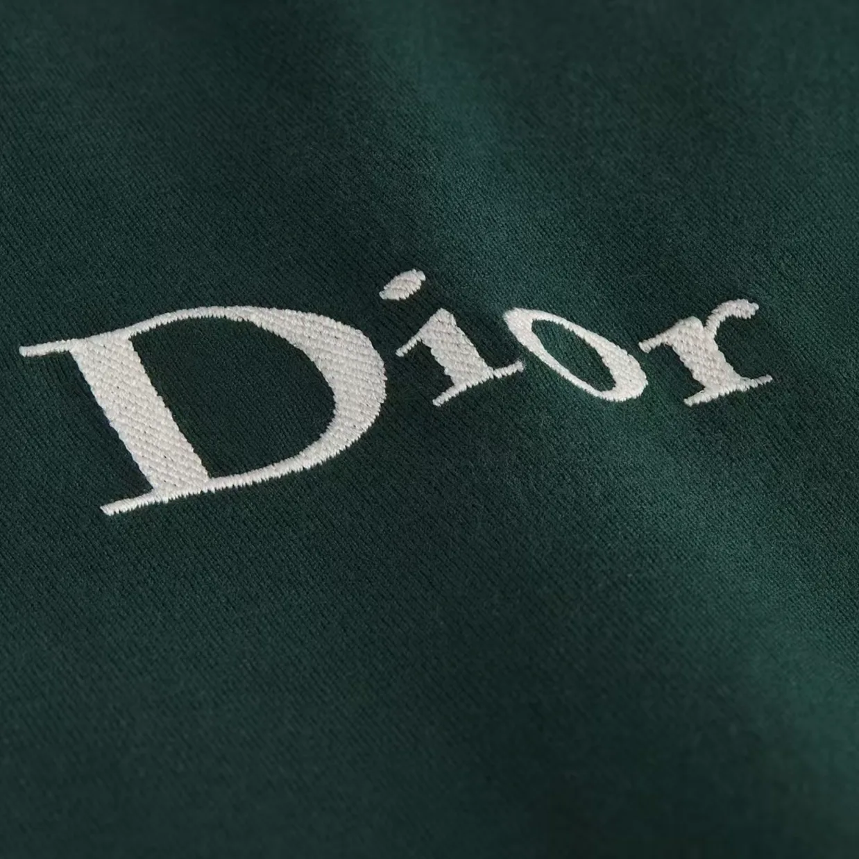 DIOR Футболка мужская зеленая с круглым вырезом умеренно прямого кроя — фото 3