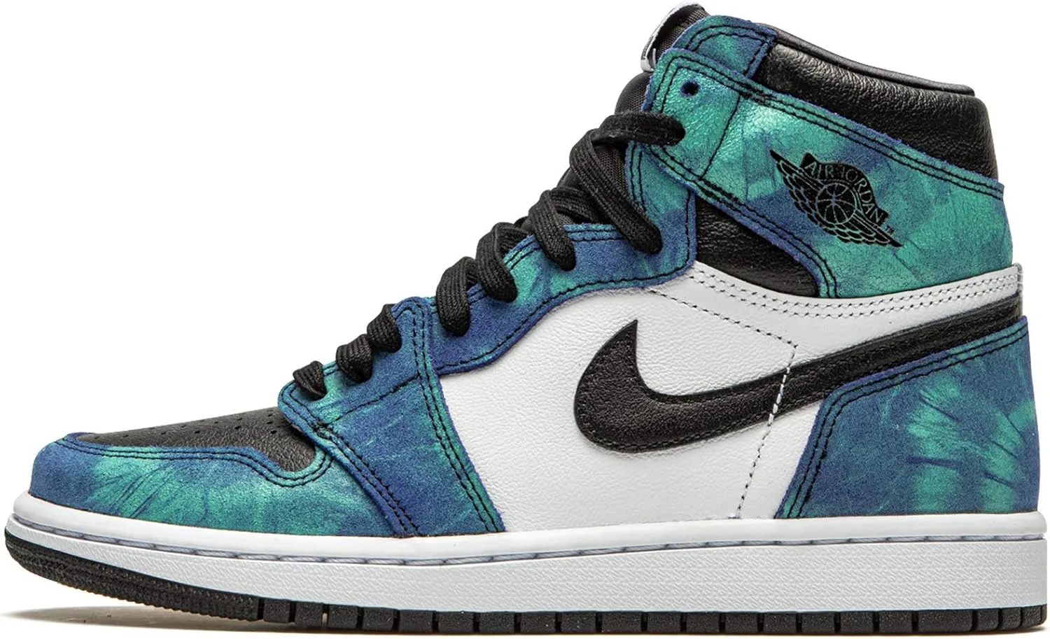 Кроссовки для трейлраннинга Nike Air Jordan 1 Retro High OG унисекс, белый/черный/зеленый
