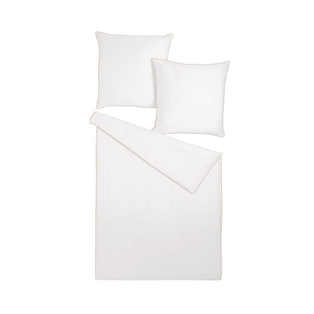 

Dream Sleep Uni Постельное белье Коллекция White Pipping Наволочка одинарная 40х60 см Серо-коричневый Traumschlaf