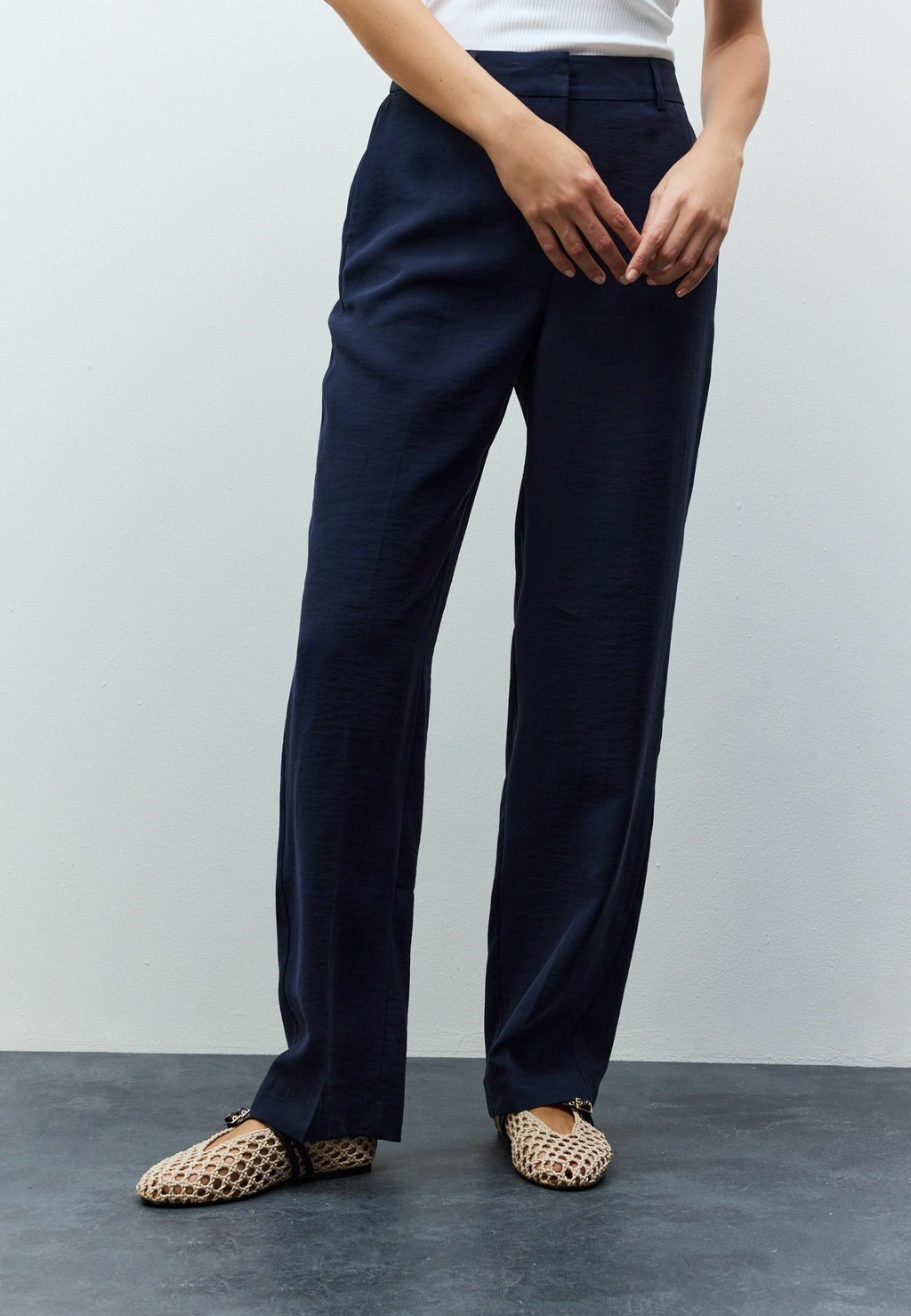Брюки TALL FIT - ELASTIC BACK BARREL LEG Next, синий — фото 4