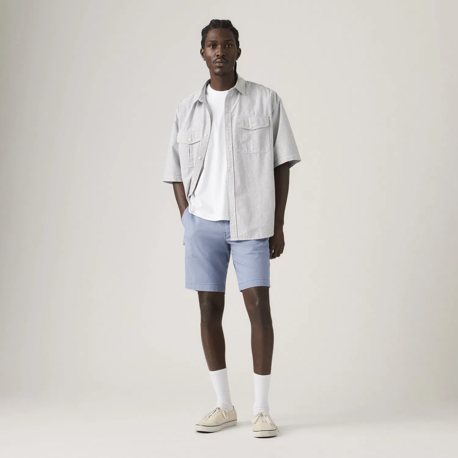 Мужские шорты Xx Chino из легкой льняной смеси, 9 дюймов Levi's, Blue