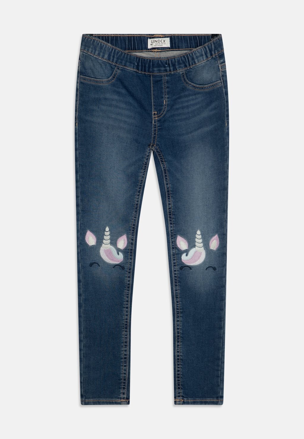 

Джинсы приталенного кроя Sara Unicorn Trousers Lindex, цвет denim