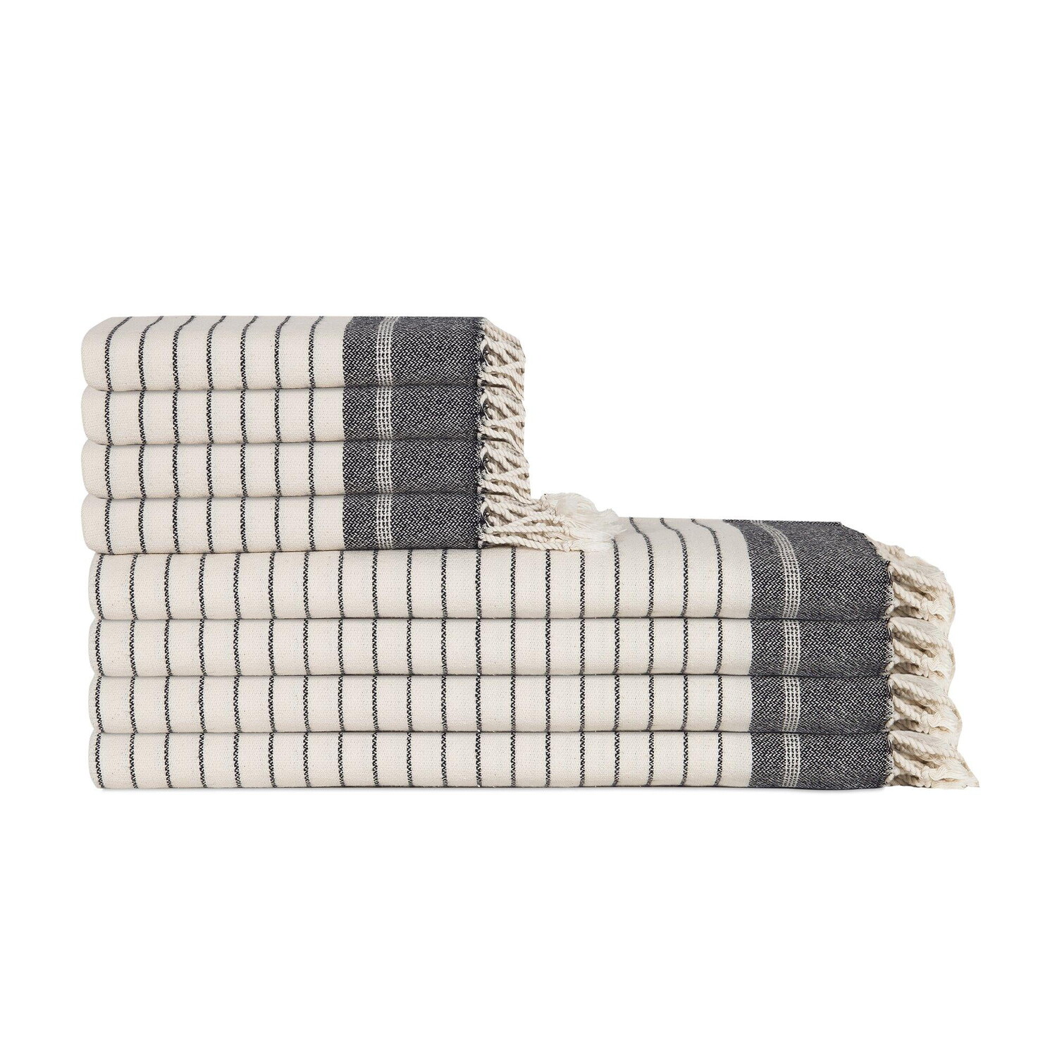

Комплект турецких полотенец Мила Olive&Linen, черный