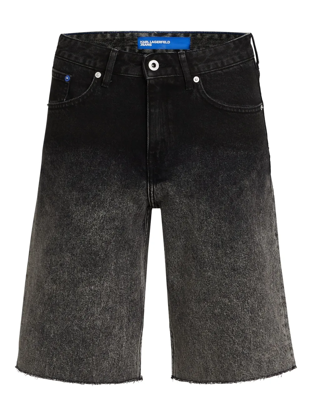 

Джинсовые шорты с эффектом омбре Karl Lagerfeld Jeans, черный