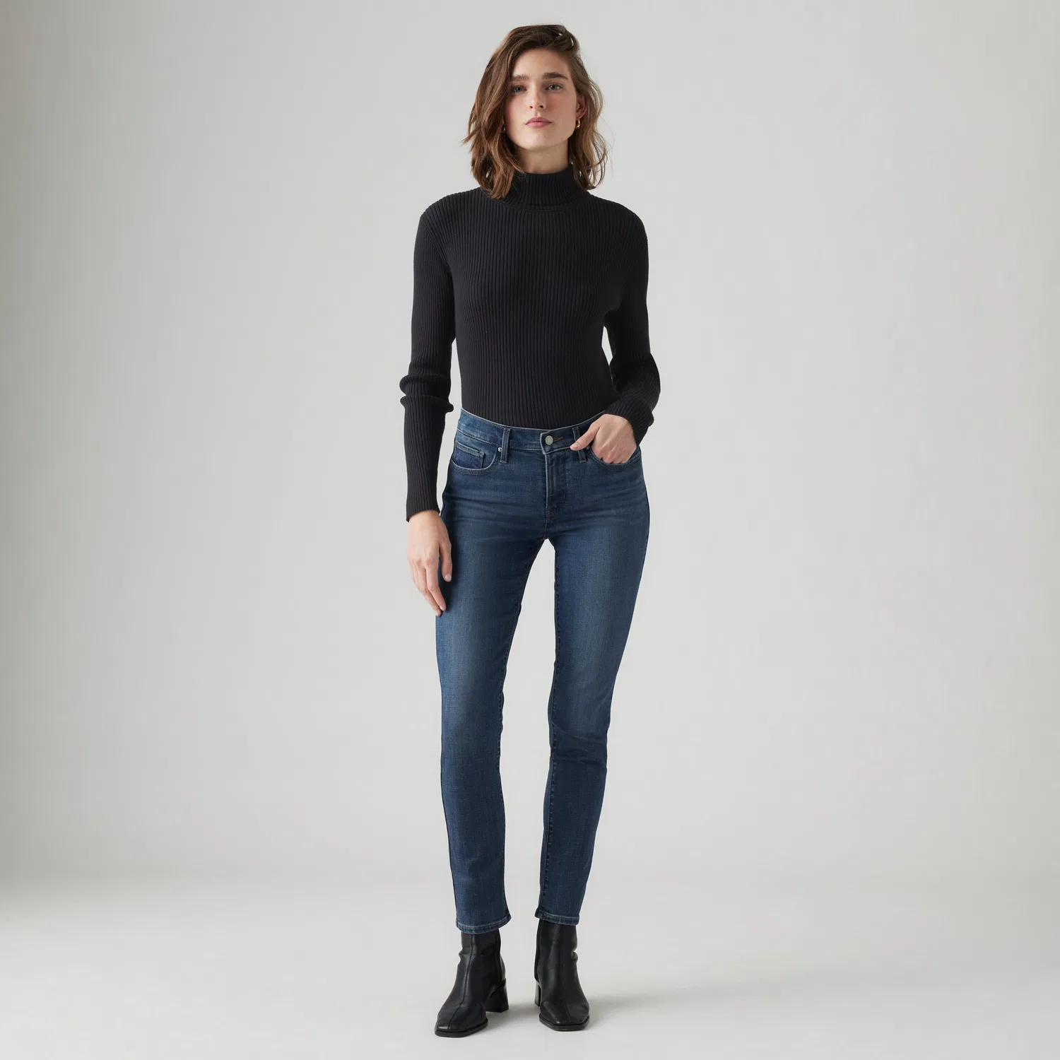 311 Формирующие узкие женские джинсы Levi's, Medium Wash — фото 3