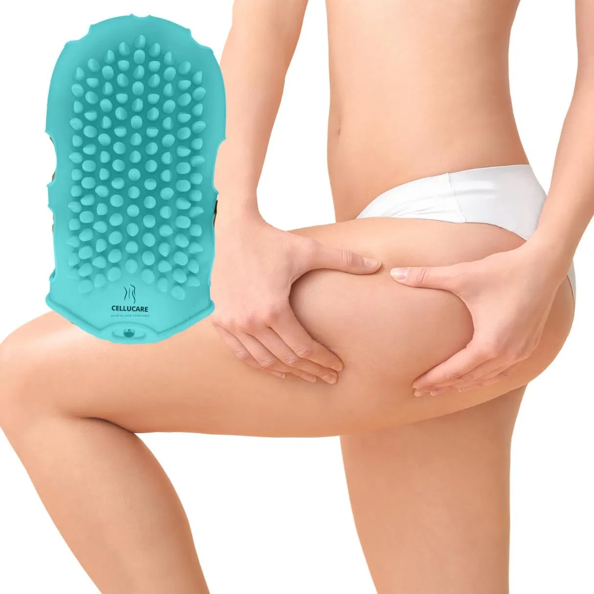 Антицеллюлитная массажная перчатка Ejoyous из силикона Cellucare, Blue