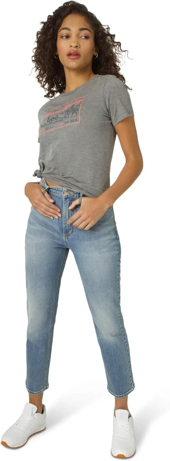 

Lee Женские джинсы с высокой посадкой и прямым кроем