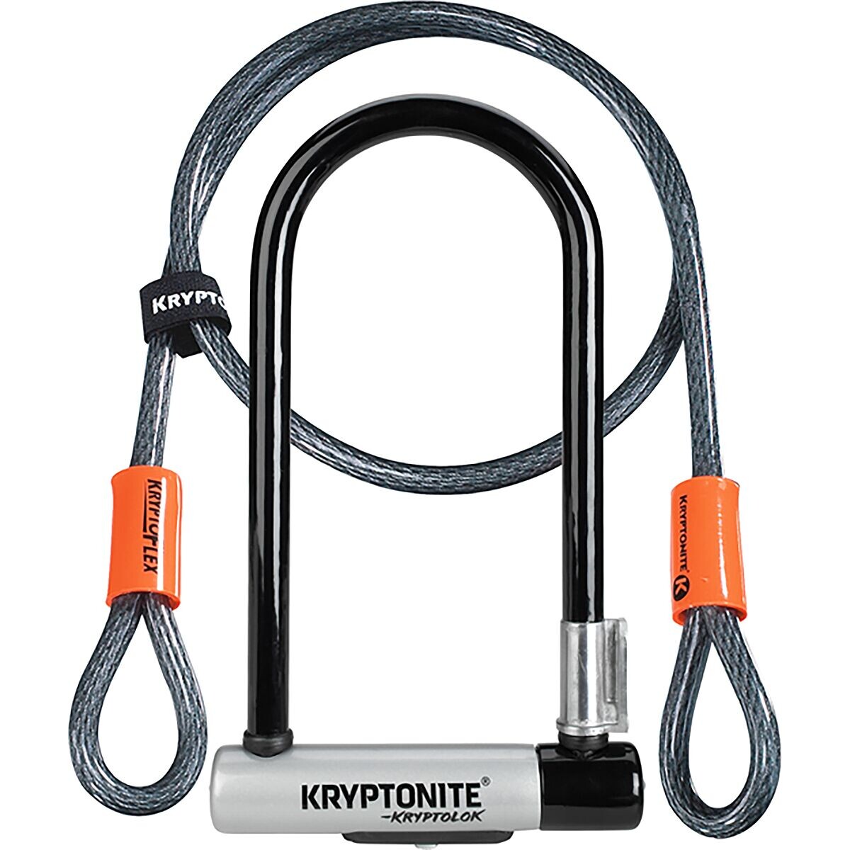 

Kryptolok std двойной ригель u-lock + кабель 120 см Kryptonite, цвет black/grey