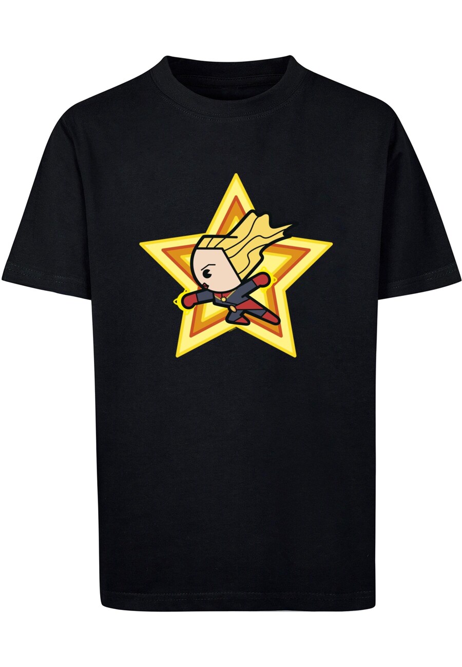 

Рубашка ABSOLUTE CULT Marvel Kawaii - Captain Marvel, черный