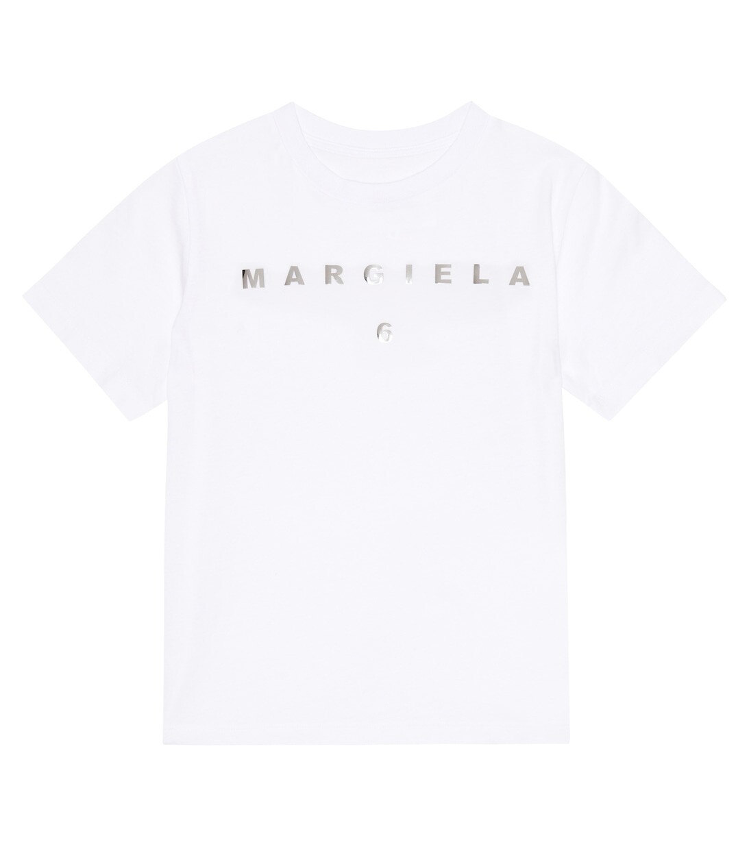 

Футболка из хлопкового джерси с логотипом MM6 Maison Margiela, белый