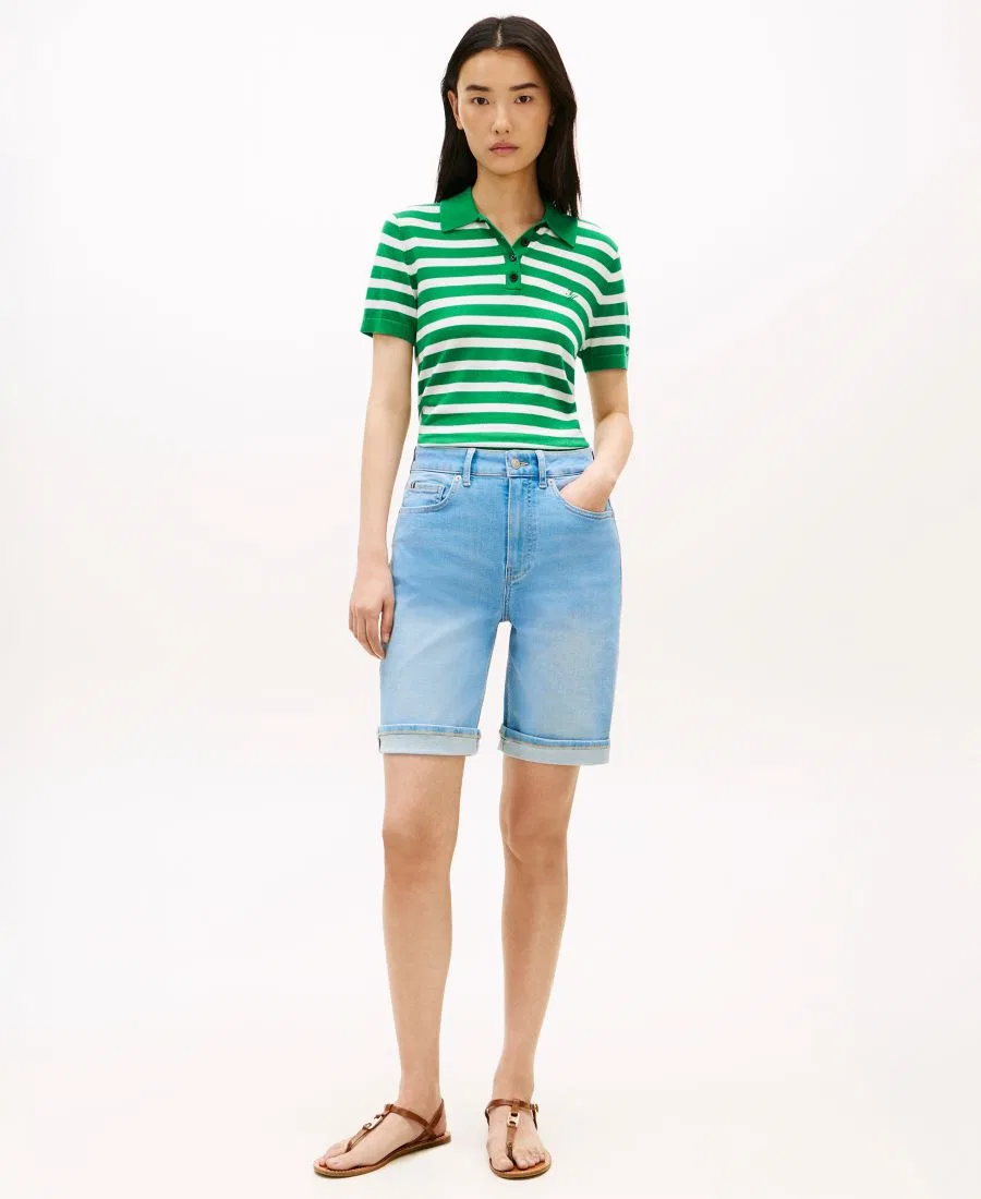 Женские джинсовые шорты Tommy Hilfiger, синий — фото 2