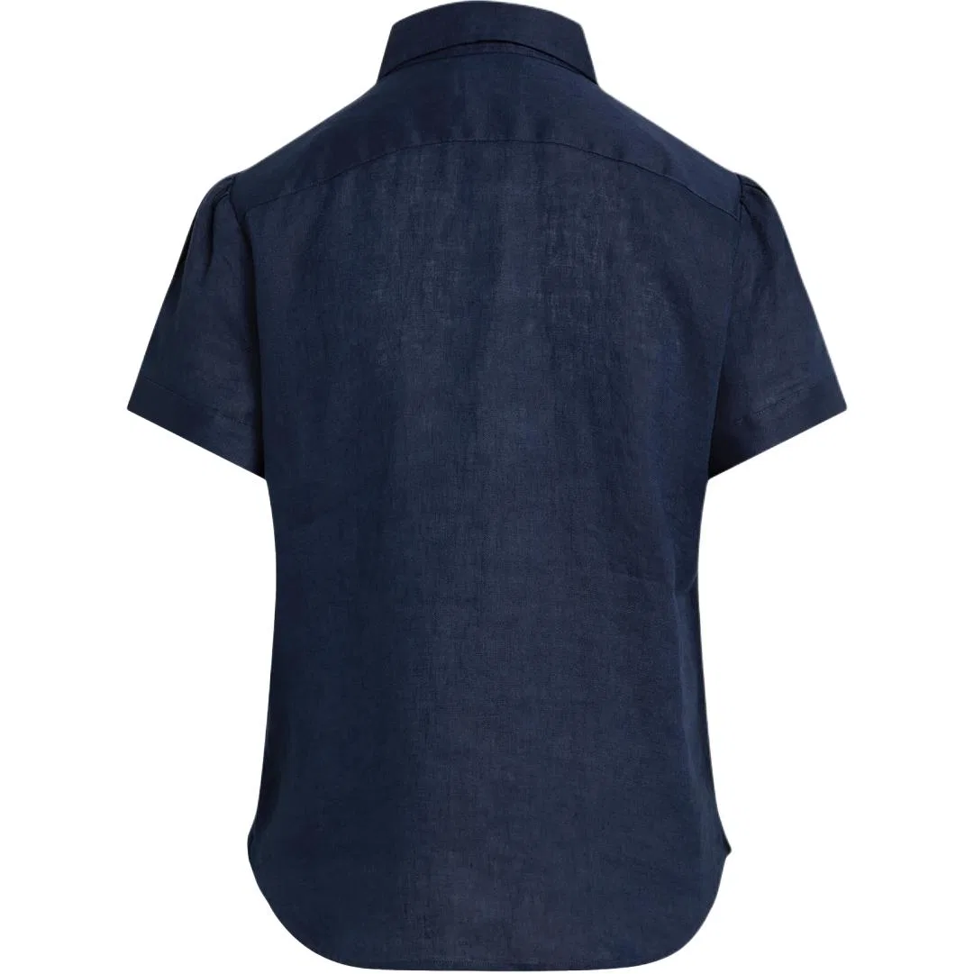 Рубашка SS26 Straight Fit Version женская Polo Ralph Lauren, Dark Blue — фото 3