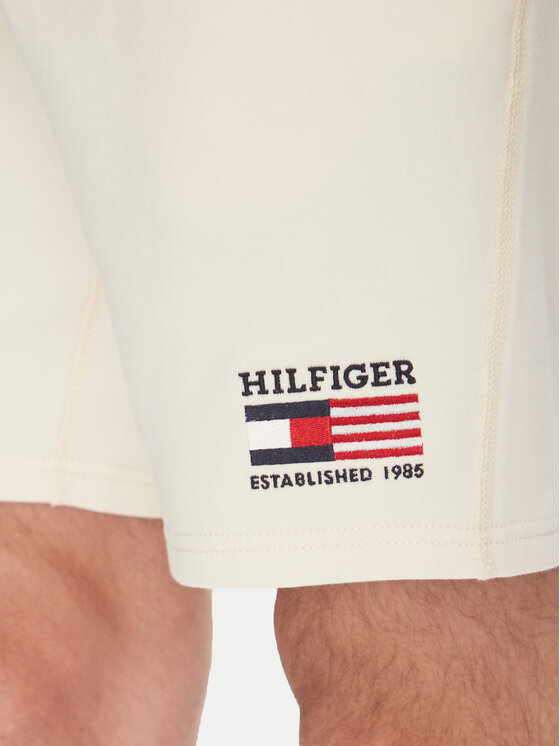 Спортивные шорты обычного кроя American MW0MW39862 Tommy Hilfiger, экрю — фото 4