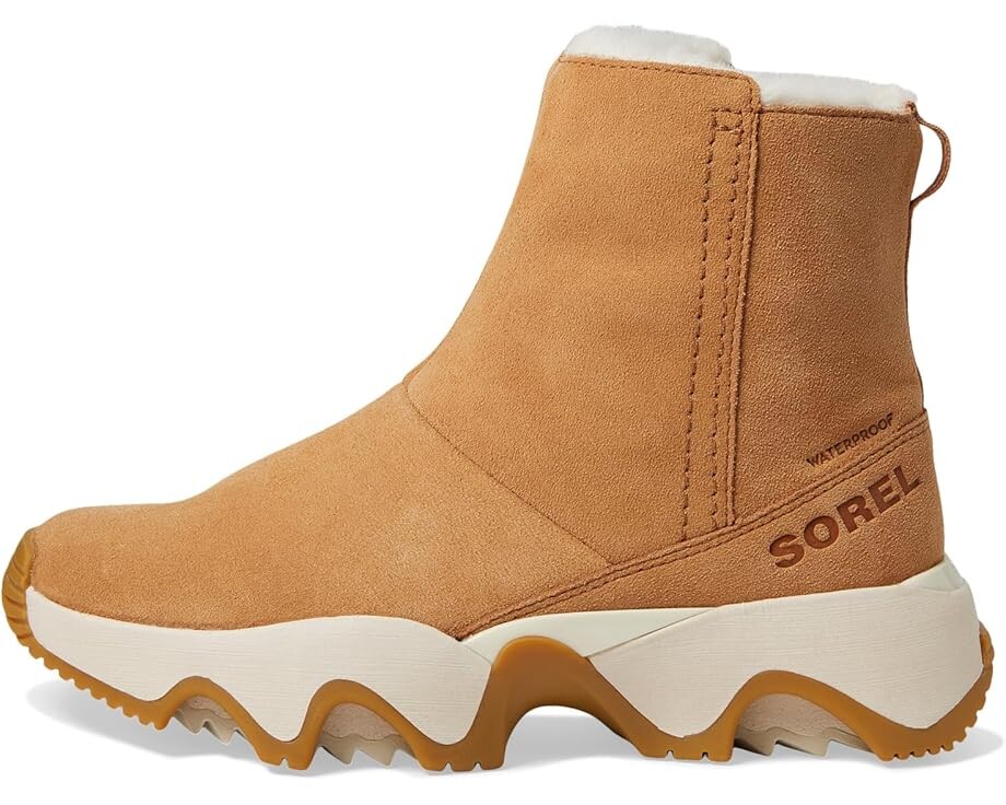 Ботинки женские SOREL Kinetic Impact Short Boot замшевые водонепроницаемые, коричневый — фото 4