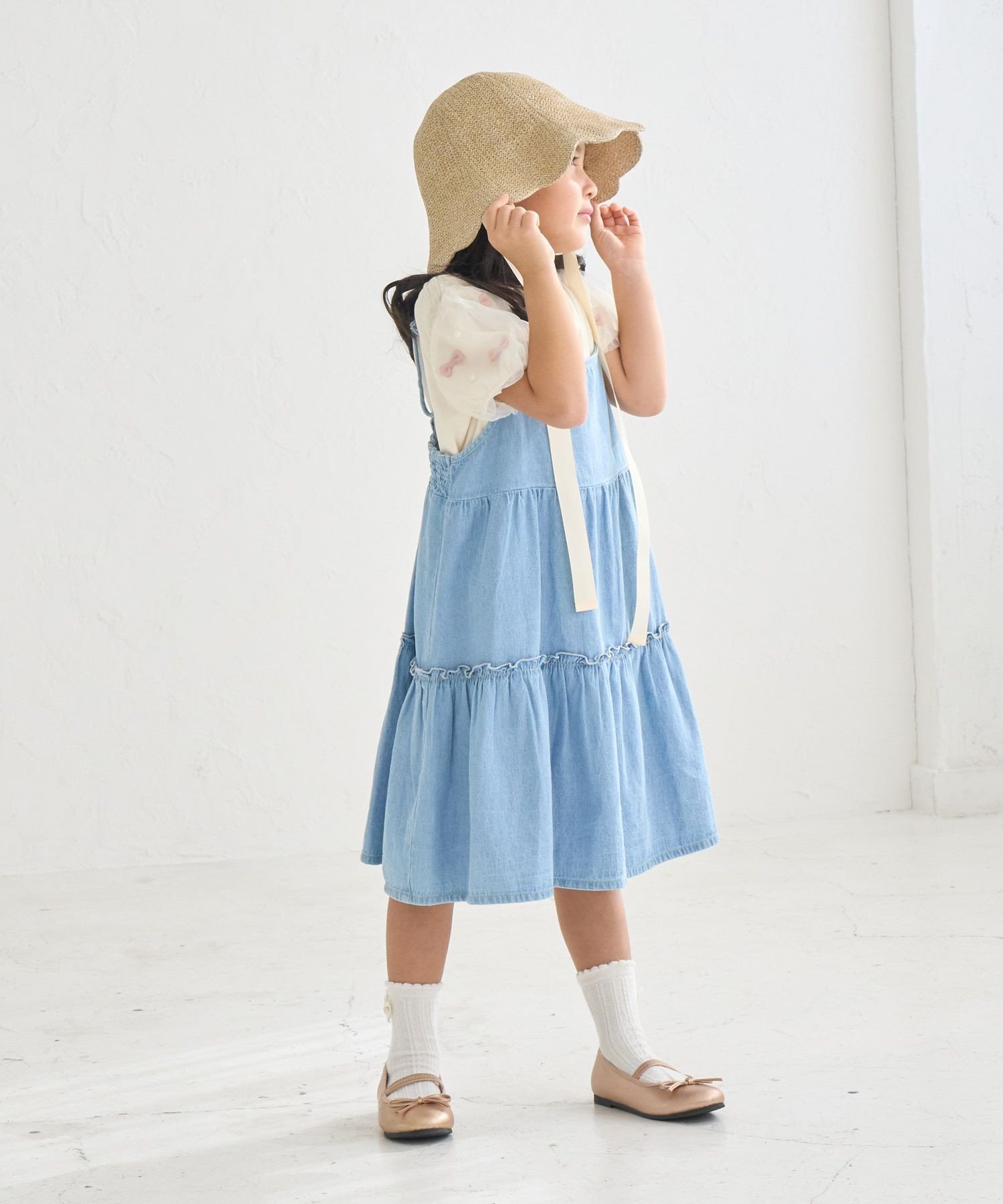 Топ с рукавом-ленточкой ROPE' PICNIC KIDS, Black (01) — фото 4