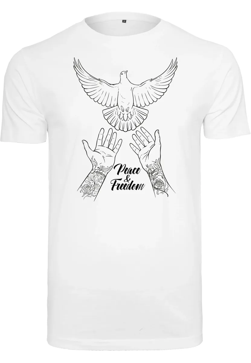 

Футболка MisterTee "Мужская футболка MisterTee Peace & Freedom", белый