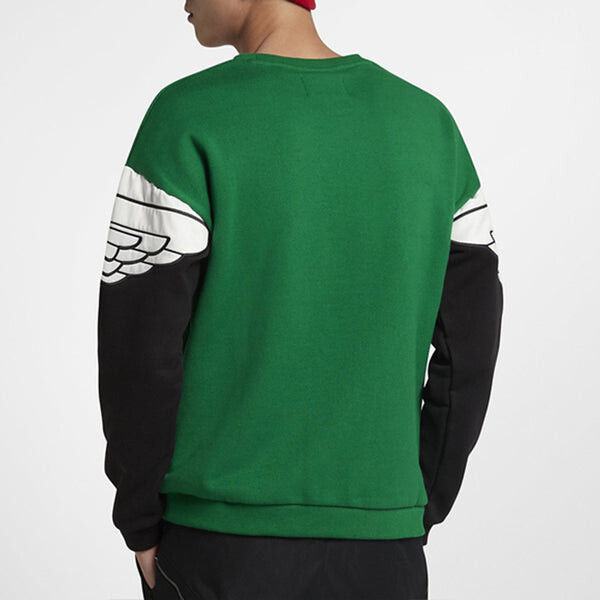 Толстовка Men's Air Jordan Arm Logo Pullover Sports Green, зеленый — фото 3