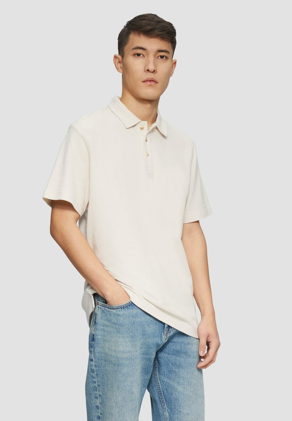 

Рубашка поло s.Oliver, молочный