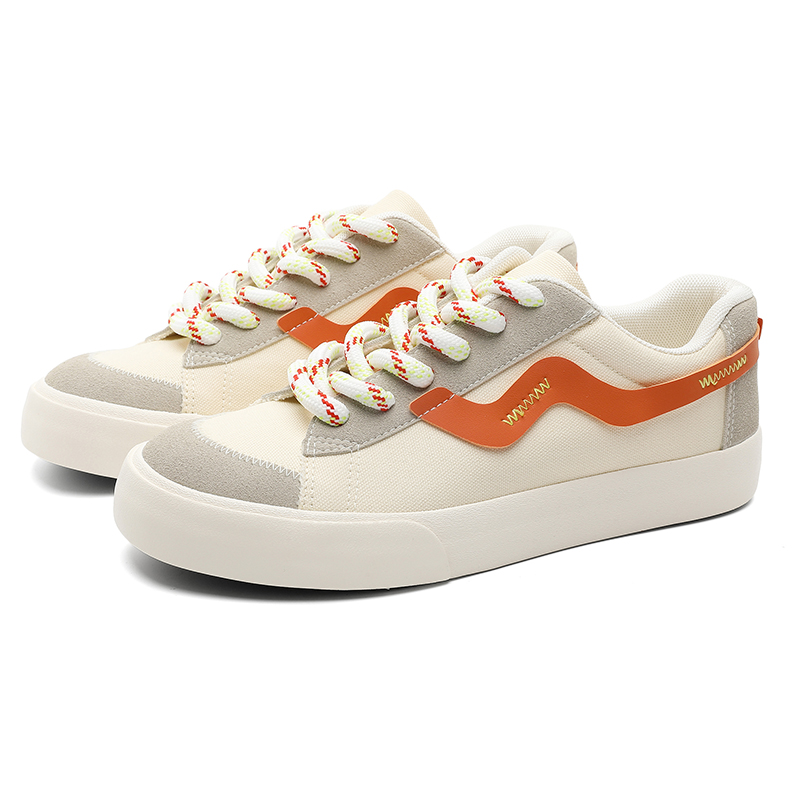 

Medd Низкие скейтбордские кроссовки мужские HTA-4 бежево-оранжево-красные, цвет HTA-4 Beige Orange Red