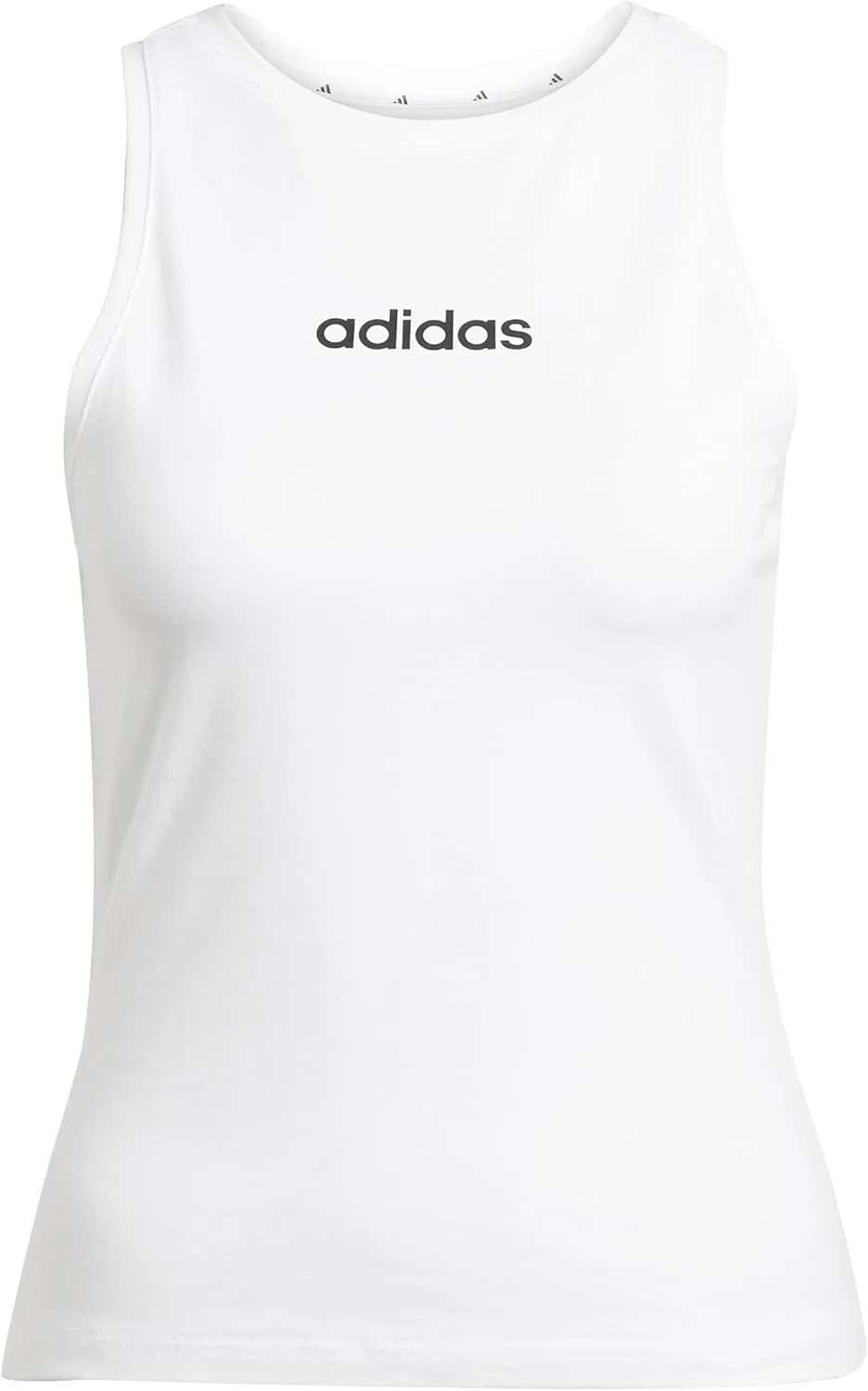 Топ-майка slim fit adidas, белый/черный — фото 2