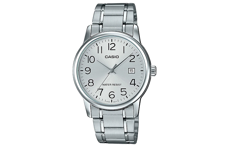 

Мужские классические серебряные часы CASIO