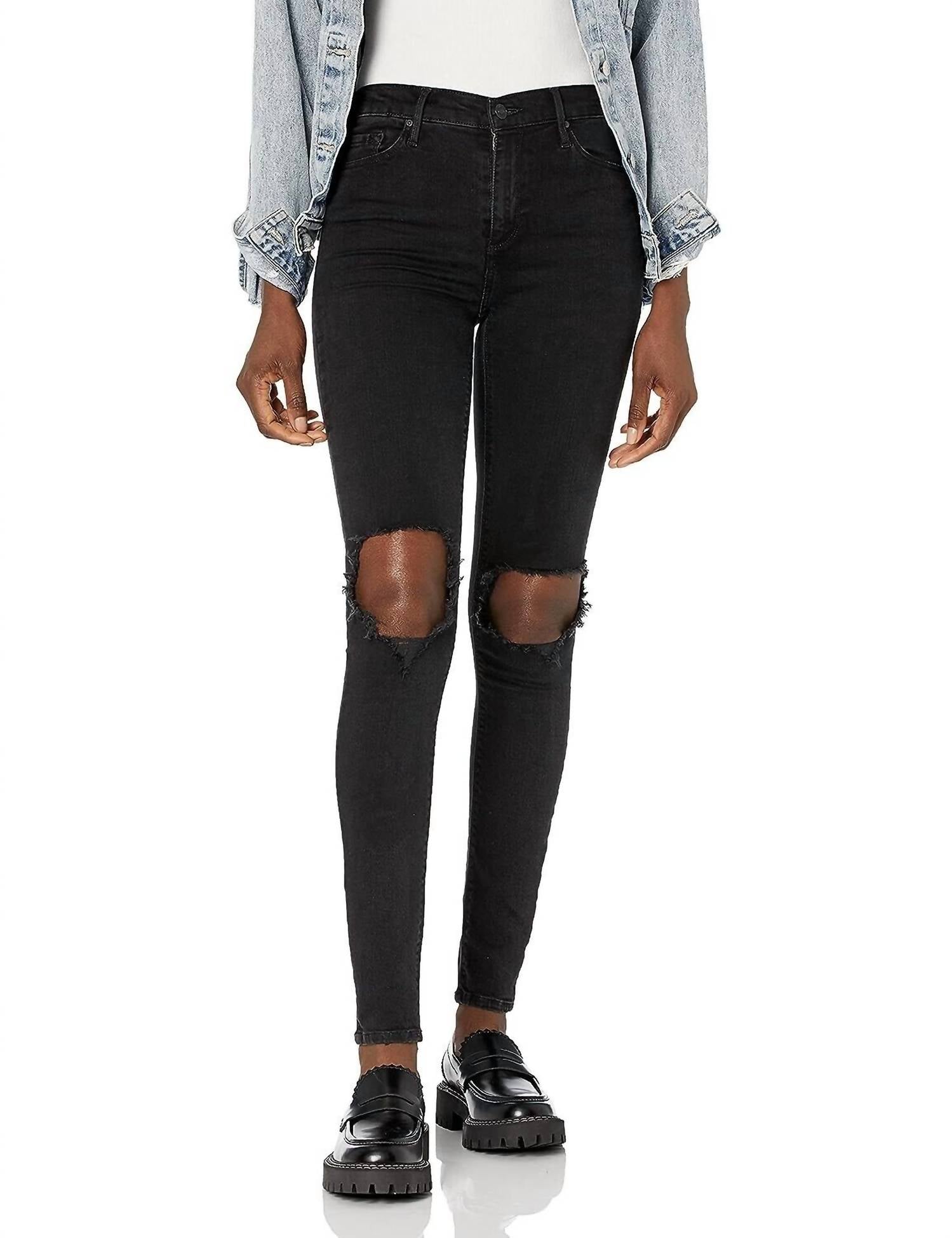 

Джинсы Gisele с высокой посадкой Skinny в цвете Last Call Wash Black Orchid