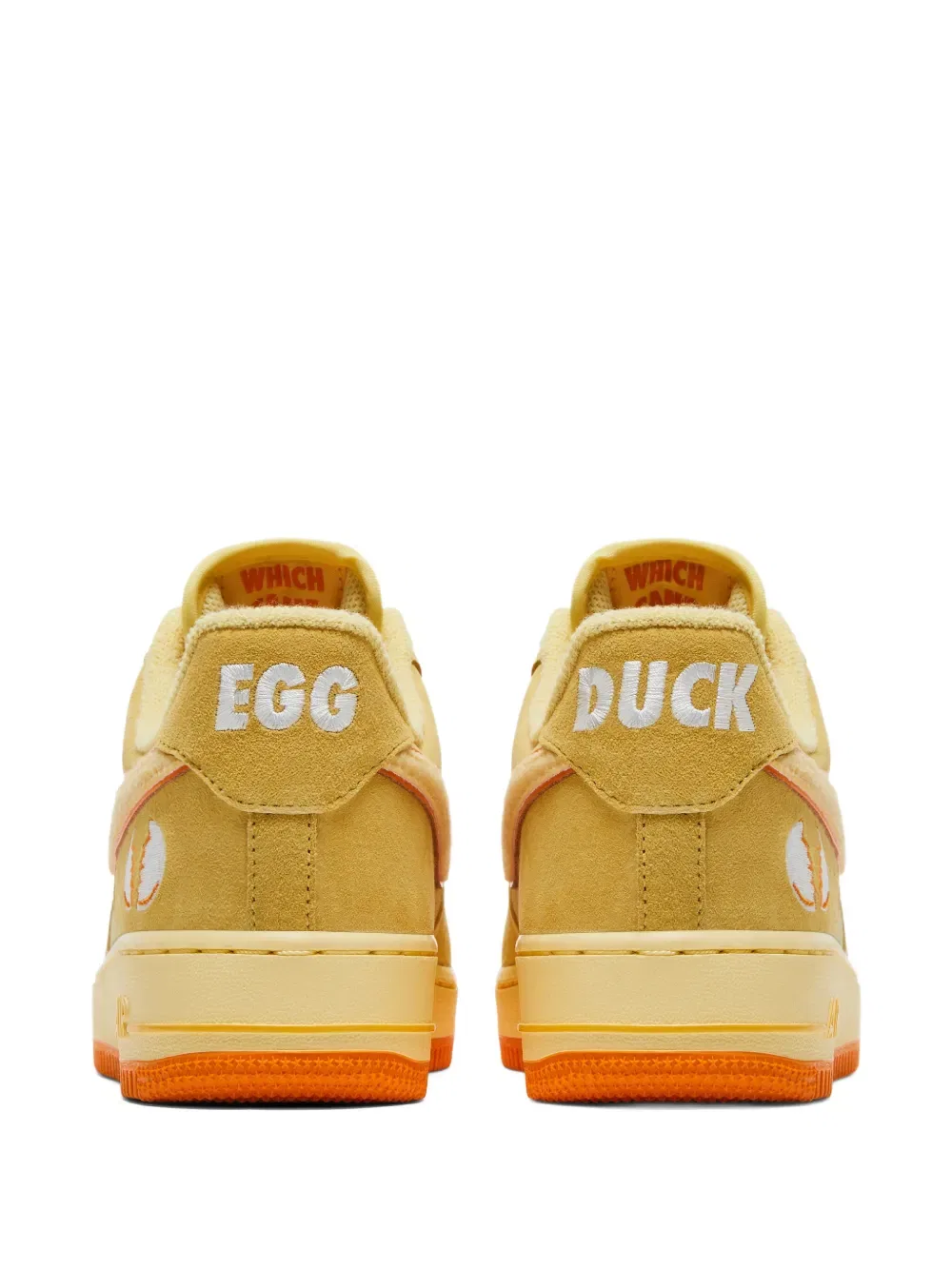 Кроссовки St. Air Force 1 Low Ducks of a Feather Egg or Duck из коллаборации с GOAT Division Nike, желтый — фото 2