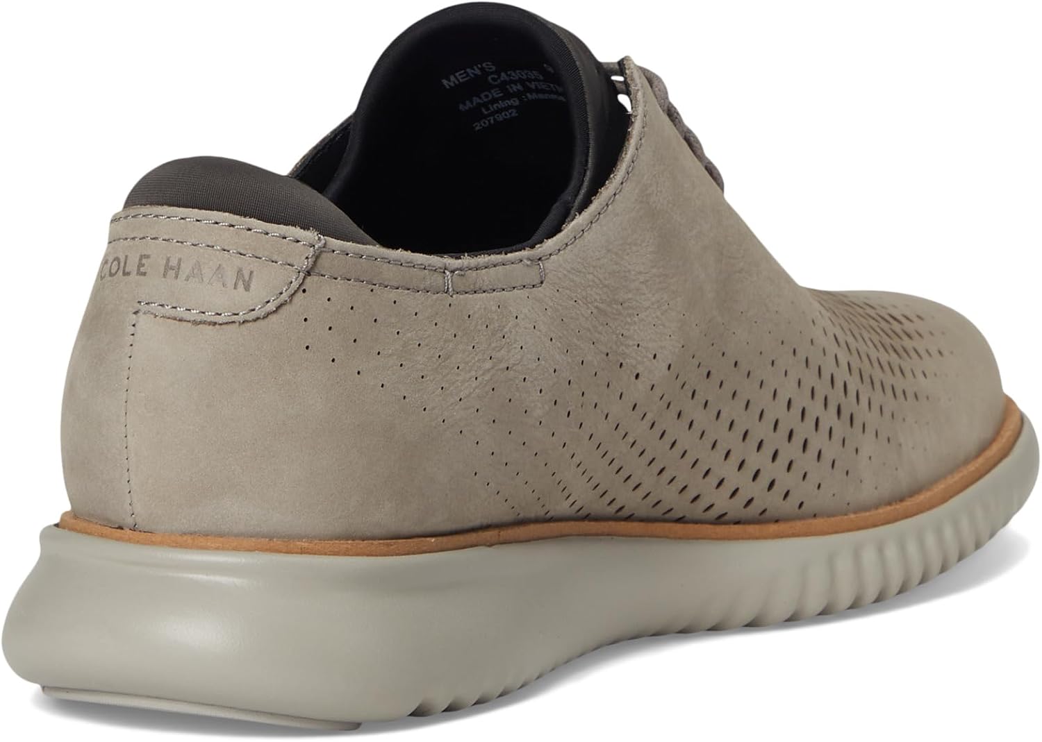 Мужские оксфорды Cole Haan Zerogrand Wing, Ironstone Nubuck/Natural/Paloma — фото 3