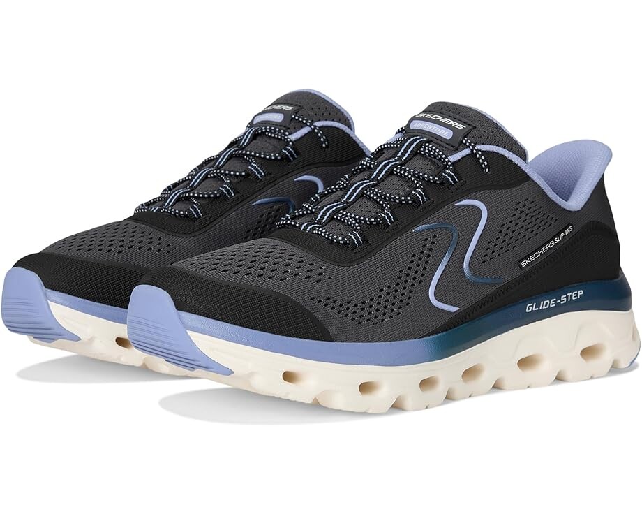 Кроссовки SKECHERS Glide Step Sole Hands Free Slip-Ins, цвет Black/Blue