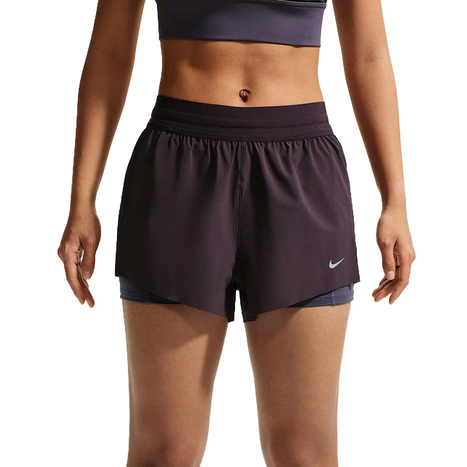 Женские шорты для бега Dri Fit Nike, Dark Burgundy Red