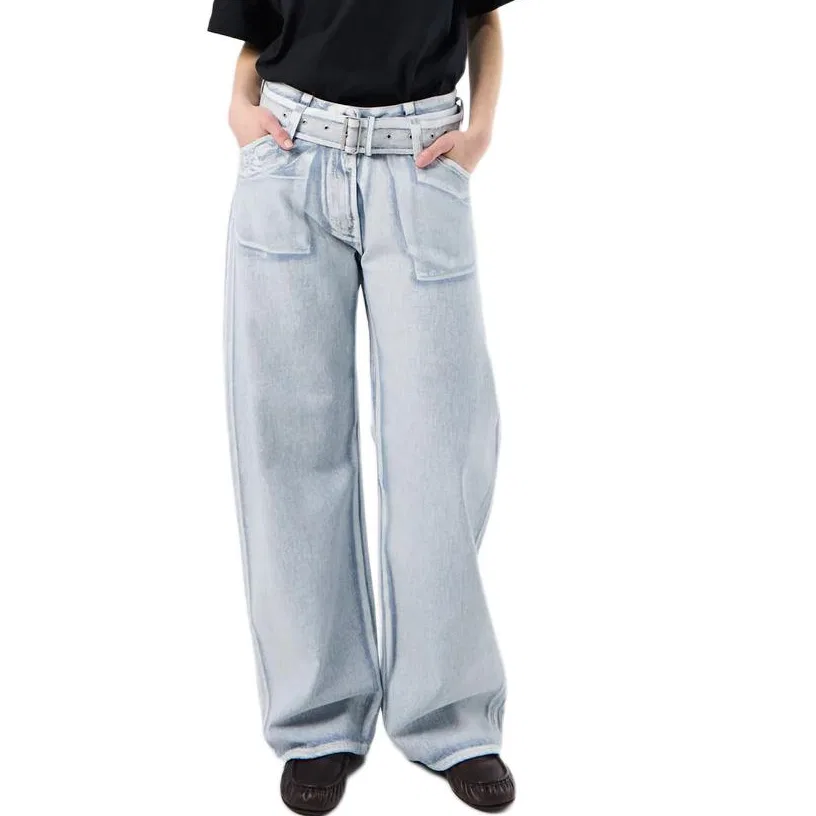 Джинсы wide leg Acne Studios, Blue