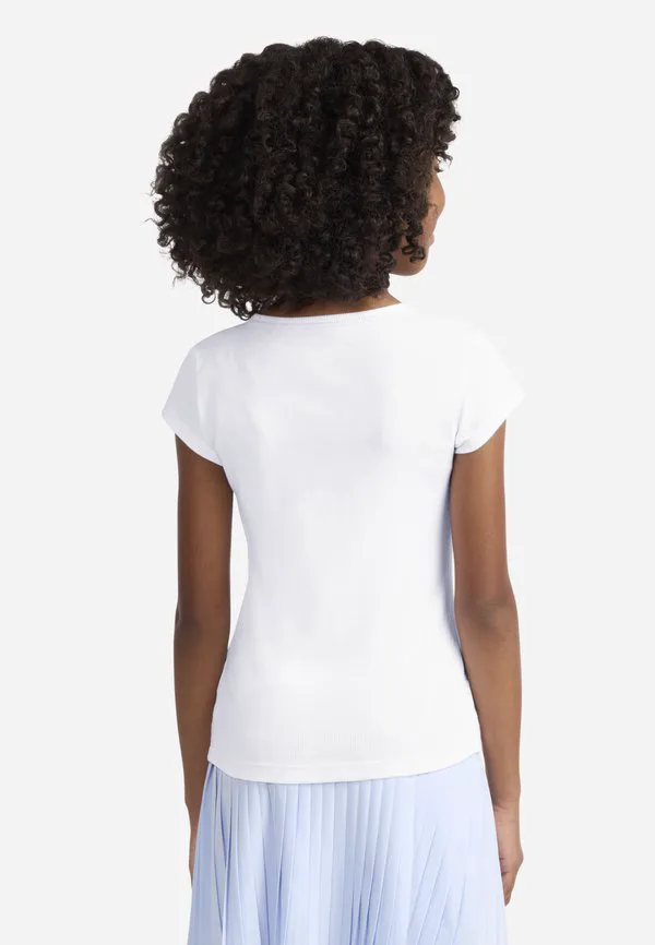 Базовая футболка Abercrombie & Fitch, Bright White — фото 3