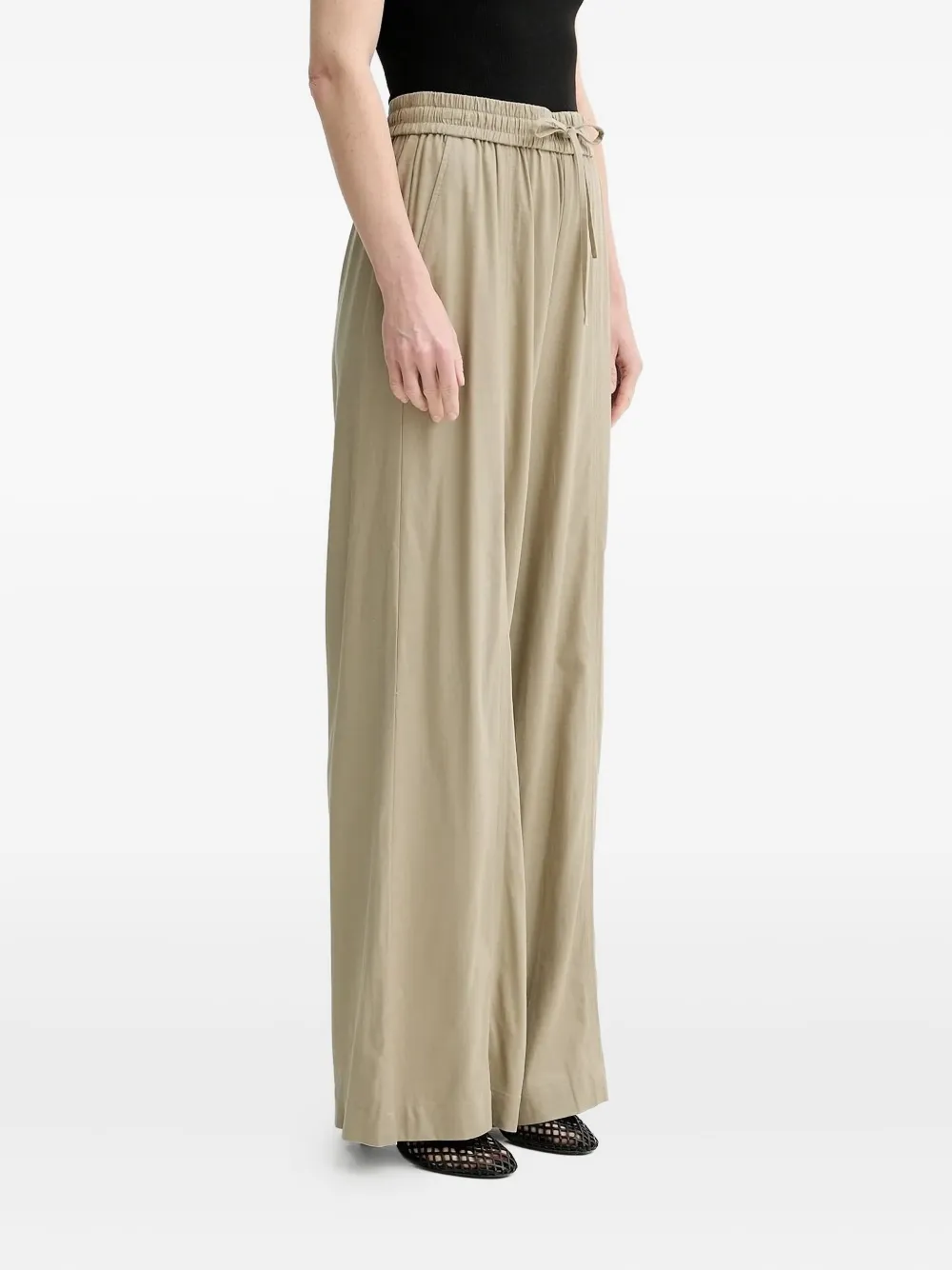 

Брюки широкого кроя с эластичным поясом Gestuz, нейтральный