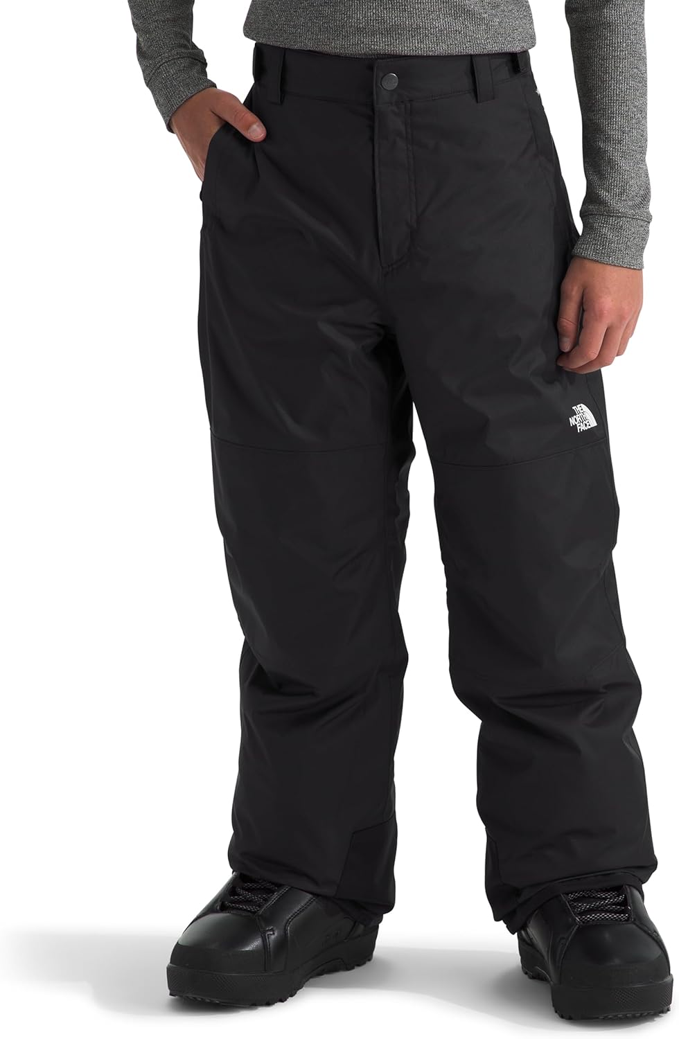 

The North Face Boys Freedom Insulated Pant | Водонепроницаемые для лыж и сноуборда, гетры, регулируемая талия, карманы на молнии, Tnf Black