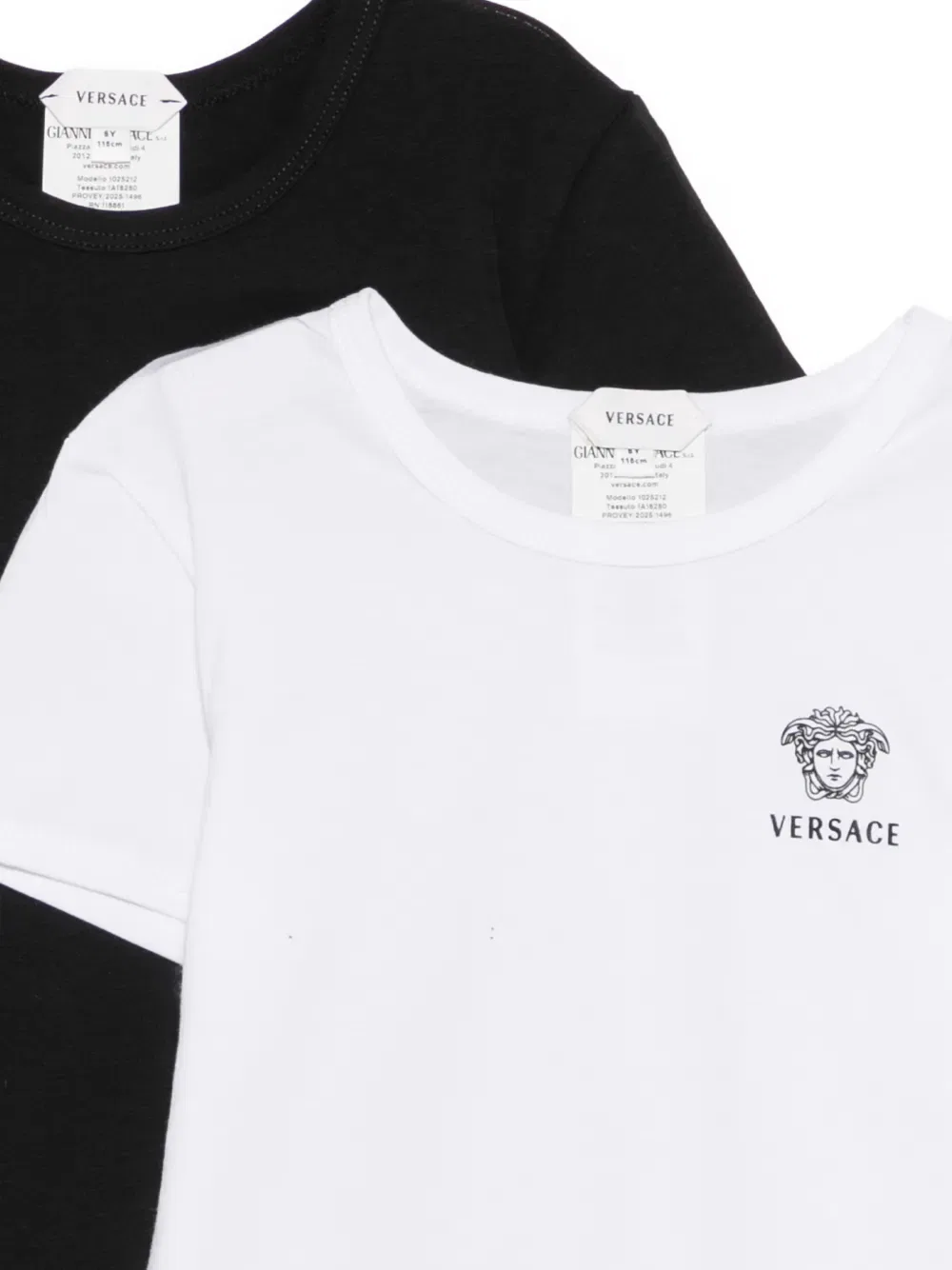 Футболки с принтом Медузы (комплект из двух штук) Versace Kids, черный — фото 3