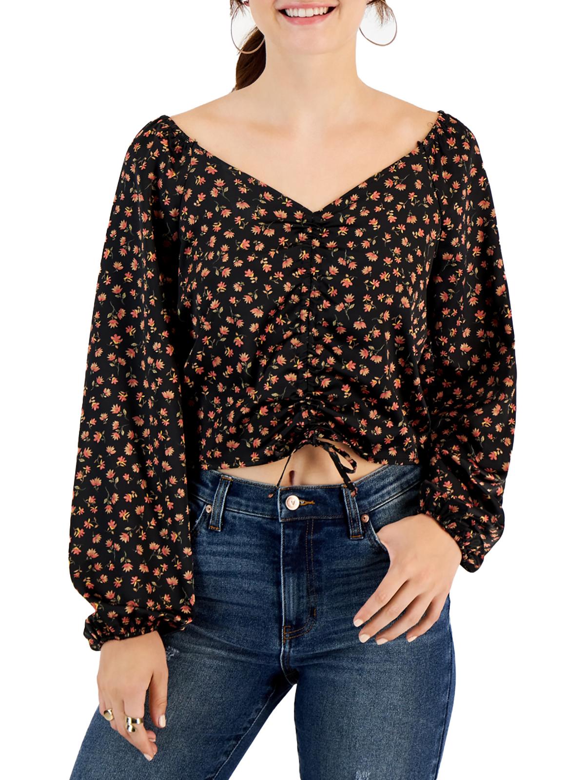 

Блузка женская Hippie Rose, цвет black floral