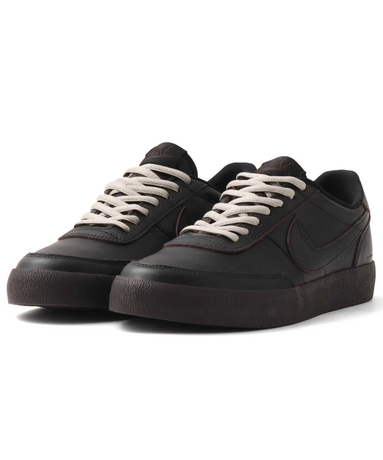 Мужские/женские кроссовки из кожи NIKE KILLSHOT 2 LTR PRM чёрные — фото 4