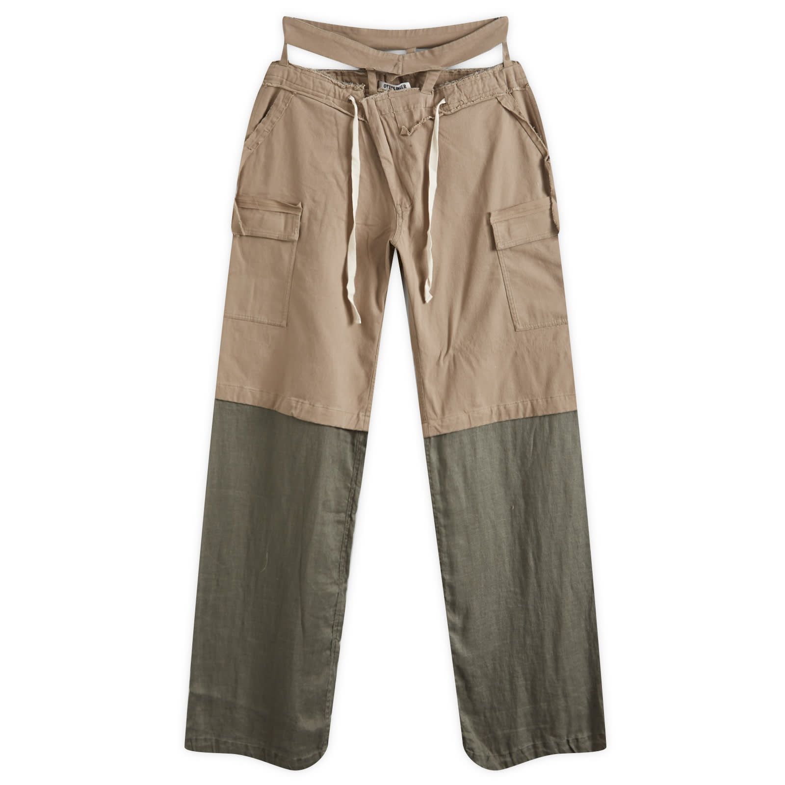 

Брюки Ottolinger Baggy Cargo Trousers, цвет Olive Green