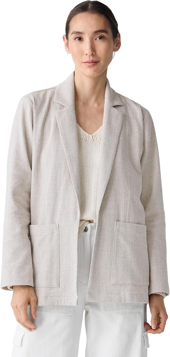 

Куртка Eileen Fisher Notch Collar Jacket, цвет Dove