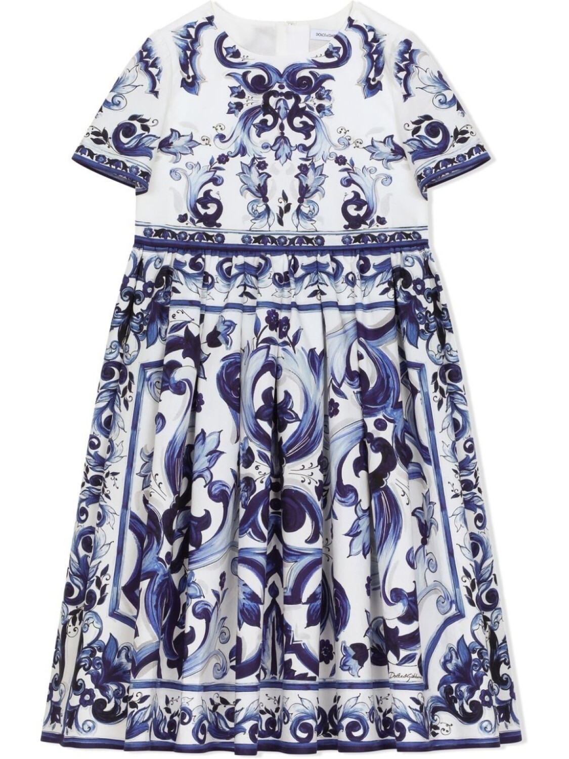 

Dolce & Gabbana платье с принтом Majolica, синий