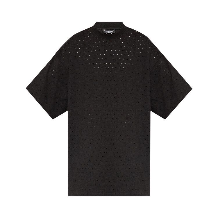 

Футболка Balenciaga Perforated T-Shirt, Black