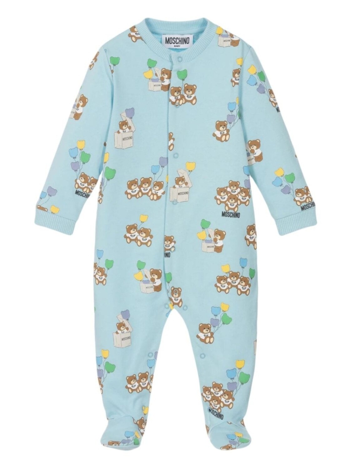 

Moschino Kids боди Teddy and Balloon с логотипом, синий