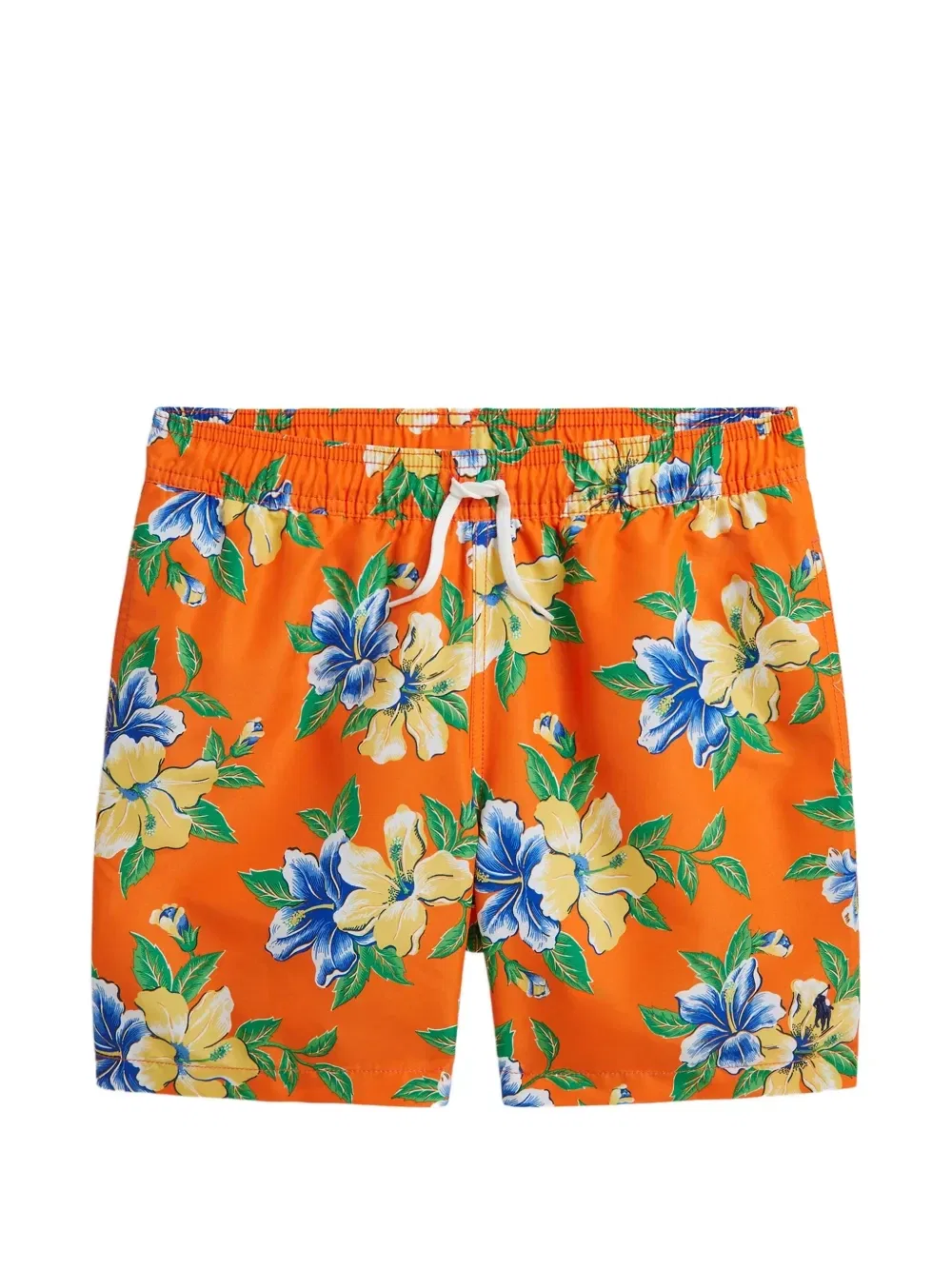 Плавки-шорты с кулиской и цветочным принтом Polo Ralph Lauren Kids, оранжевый
