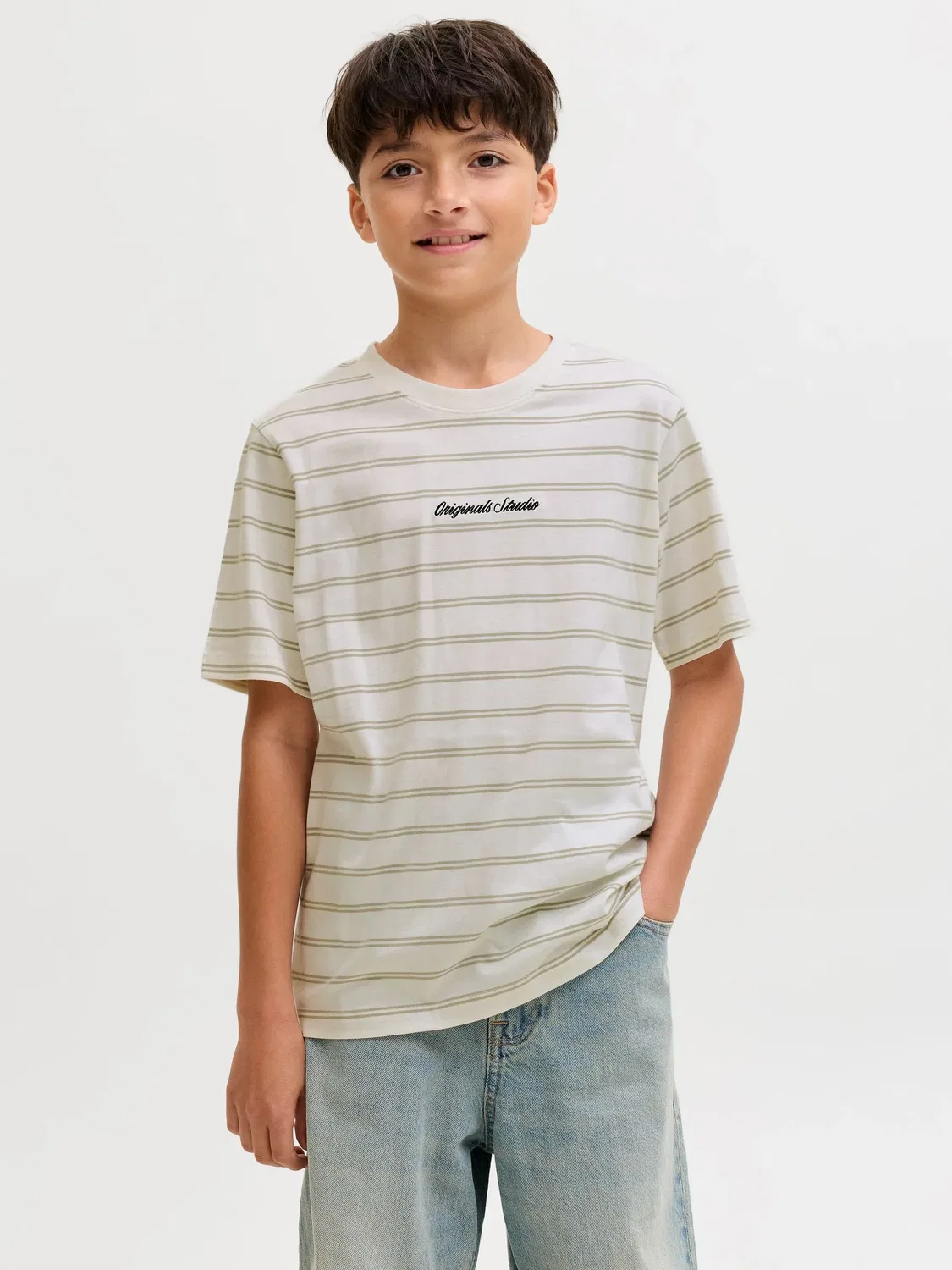 Футболка свободного кроя JACK & JONES Junior, seagrass — фото 3
